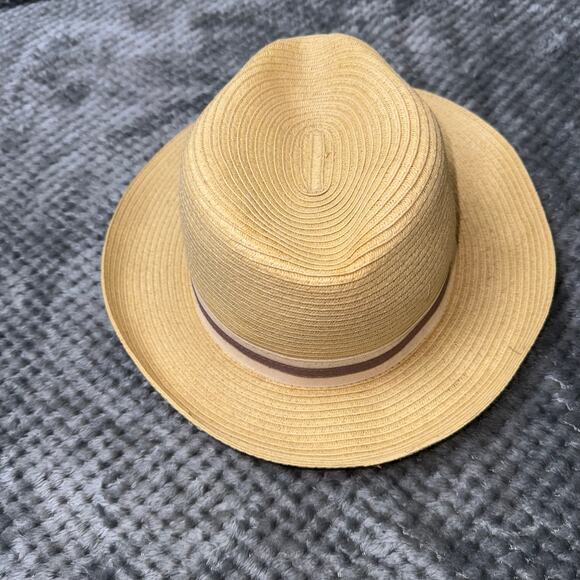 Men’s Straw Dress Fedora Hat with‎ Ribbon Stylish Fashion Dressy Casual - Picture 5 of 7